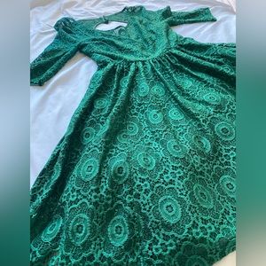 Plenty by Tracey Reese - Green Lace Cocktail Dress